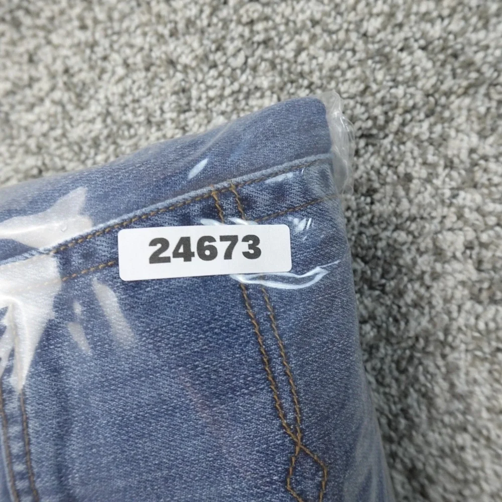 Lucky Brand Jeans Mens 34X32 Dark Blue Denim Pants 221 Straight Stretch Preppy‎